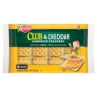 Keebler Club & Cheddar Sandwich Crackers, 1.38 oz, 8 count