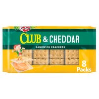 Keebler Club & Cheddar Sandwich Crackers, 1.38 oz, 8 count