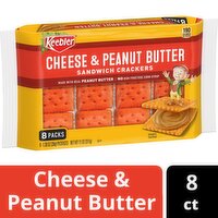 Keebler Cheese & Peanut Butter Sandwich Crackers, 1.38 oz, 8 count