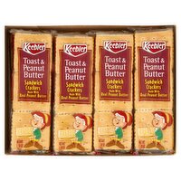 Keebler Toast & Peanut Butter Sandwich Crackers, 1.38 oz, 8 count, 11 Ounce