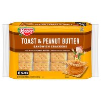 Keebler Toast & Peanut Butter Sandwich Crackers, 1.38 oz, 8 count