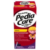 Pedia Care Infants Grape Flavor Pain Reliever/Fever Reducer Oral Suspension, 1 fl oz