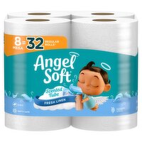 Angel Soft Scented Tube Bathroom Tissue Rolls, 8 count