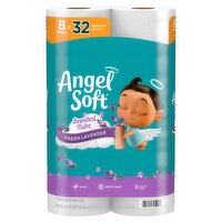 Angel Soft Fresh Lavender Scented Tube Bathroom Tissue Rolls, 8 count