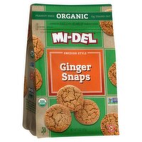 Mi-Del Organic Swedish Style Ginger Snaps Cookies, 8 oz