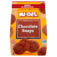 Mi-Del Swedish Style Chocolate Snaps Cookies, 10 oz