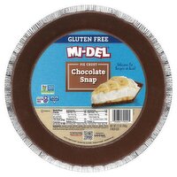 Mi-Del Gluten Free Chocolate Snap 9 Inch Size Pie Crust, 7.1 oz