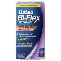 Osteo Bi-Flex Triple Strength Glucosamine and MSM with Joint Shield Dietary Supplement, 80 count