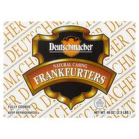 Deutschmacher Natural Casing Frankfurters, 40 oz