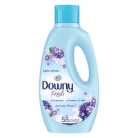 Downy Fresh, Non-Concentrated Liquid Fabric Softener, Lavender Dream Scent, 58 Count, 50 fl oz, 50 Ounce