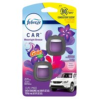 Febreze Car Moonlight Breeze Vent Clips Air Freshener, 0.06 fl oz, 2 count