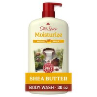 Old Spice Moisturize Scent of Shea Butter Body Wash, 30 fl oz