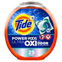 Tide Plus Power Pods Ultra Oxi with Odor Eliminators Detergent, 25 count, 42 oz