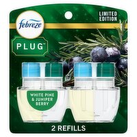 Febreze Plug White Pine & Juniper Berry Scented Oil Refill Limited Edition, 0.87 fl oz, 2 count