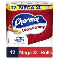 Charmin Ultra Strong Mega XL Rolls, 12 count, 43.56 Each