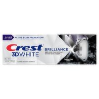 Crest 3D White Brilliance Charcoal Mint Fluoride Anticavity Toothpaste, 3.5 oz