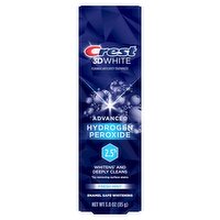 Crest 3D White Advanced Hydrogen Peroxide 2.5% Fresh Mint Fluoride Anticavity Toothpaste, 3.0 oz