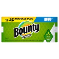 Bounty Select-A-Size White Double Plus Rolls Paper Towels, 12 count