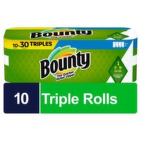 Bounty Select-A-Size White Triple Rolls Paper Towels, 10 count, 135 Each