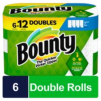 Bounty Select-A-Size White Double Paper Towels, 6 count