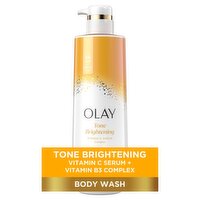 Olay Tone Brightening Vitamin C Serum Complex Body Wash, 20 fl oz