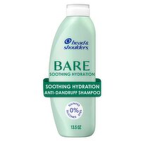 Head & Shoulders Bare Soothing Hydration Dandruff Shampoo, 13.5 fl oz