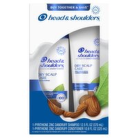 Head and Shoulders Paraben Free Dry Scalp Care Shampoo and Conditioner Dual Pack, 12.5oz shampoo + 10.9oz conditioner