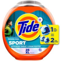 Tide+ Power PODS with Febreze Sport Laundry Detergent Pacs, 25 Count