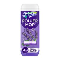 Swiffer Power Mop Refill Solution, Tile, Vinyl, Laminate, Wood, Floor Cleaner, Lavender, 25.3oz