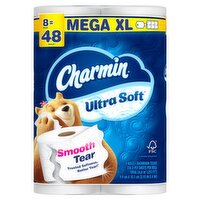 Charmin Ultra Soft Mega XL Bathroom Tissue Rolls, 8 count