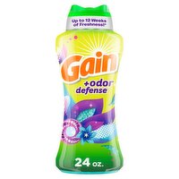 Gain +Odor Defense Super Fresh Blast In-Wash Scent Booster, 24.0 oz