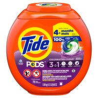 Tide PODS laundry detergent pacs 76 Count, Spring Meadow Scent