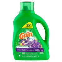 Gain Liquid Laundry Detergent, Moonlight Breeze Scent, 88 fl oz, 61 loads