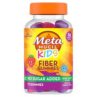 Meta Mucil Kids Mixed Berry Flavored Gummies Fiber Supplement, 72 count