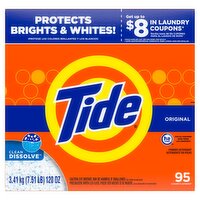 Tide Original Powder Detergent, 95 loads, 120 oz, 120 Ounce