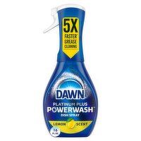 Dawn Powerwash Spray, Dish Soap, Dishwashing Liquid, Lemon, 1 Starter Kit, 16 Fl Oz