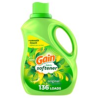 Gain Liquid Fabric Softener, Original Scent, 100 FL OZ LIQ., 136 Loads, Smooth Touch - softness you