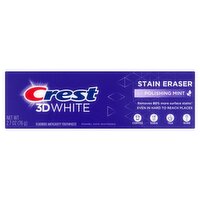 Crest 3D White Stain Eraser Polishing Mint Fluoride Anticavity Toothpaste, 2.7 oz