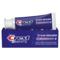 Crest 3D White Stain Eraser Polishing Mint Fluoride Anticavity Toothpaste, 2.7 oz