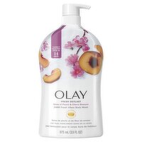 Olay Fresh Outlast Notes of Peach & Cherry Blossom Body Wash, 33 fl oz, 33 Fluid ounce