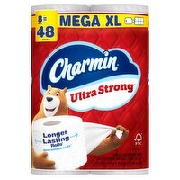 Charmin Ultra Strong Mega XL Bathroom Tissue Rolls, 8 count