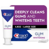 Crest Pro-Health  Gum & Whitening Toothpaste 4.8 oz Anticavity, Antibacterial fluoride Toothpaste, 