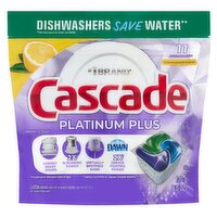 Cascade Clean Lemon Scent Platinum Plus Dishwasher Detergent, 11 count, 6.0 oz