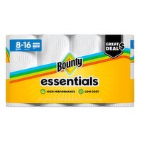 Bounty Essentials Select-A-Size Paper Towels, 8 Double Rolls