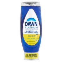 Dawn Platinum Bleach Alternative Clean Lemon Scent Dishwashing Liquid, 18 fl oz, 18 Fluid ounce