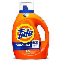 Tide Liquid Laundry Detergent, Original Scent, 105 fl oz, 80 Loads