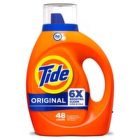 Tide Liquid Laundry Detergent, Original Scent, 63 fl oz, 48 Loads