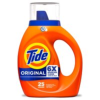 Tide Liquid Laundry Detergent, Original Scent, 25 Loads, 32 fl oz, Boosted Clean even in cold water