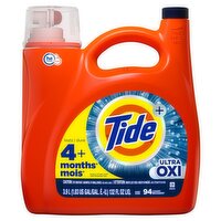 Tide+ Ultra Oxi Detergent, 94 loads, 132 fl oz