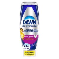Dawn Platinum Wild Jasmine Scent Dishwashing Liquid, 24.3 fl oz